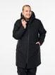 Vinterjakke med justerbar midje, Svart, Model image number 0