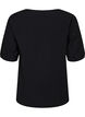 Bluse med ballongermer, Black, Packshot image number 1