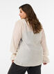 Viskosebluse med volanger og lange ermer, Vanilje, Model image number 2