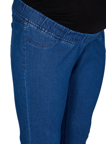 Jeggings til gravide med baklommer, Dark blue, Packshot image number 2