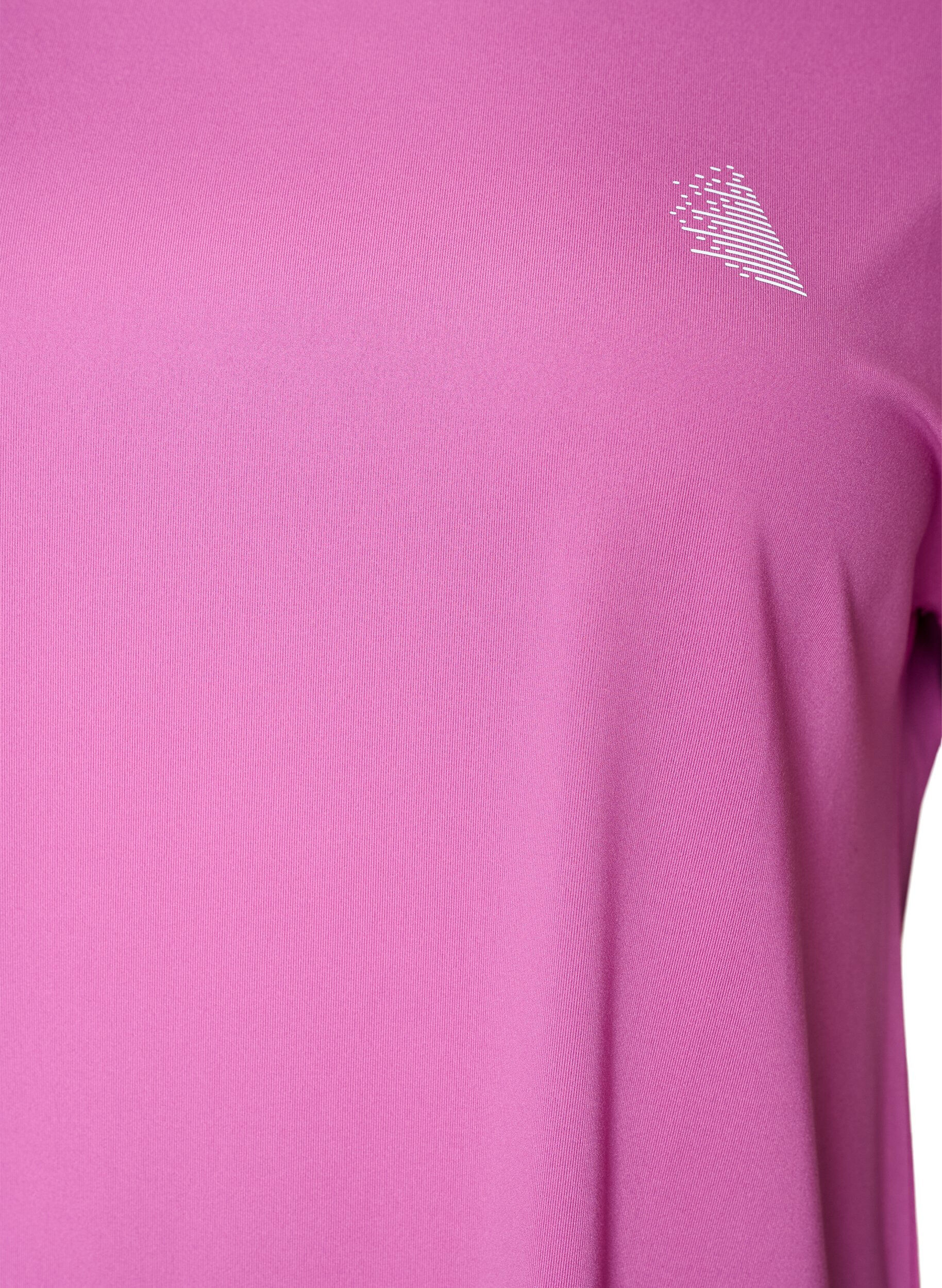 ZizziEnsfarget trenings-T-skjorte, Lilla, Packshot image number 2
