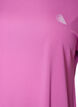 Ensfarget trenings-T-skjorte, Lilla, Packshot image number 2