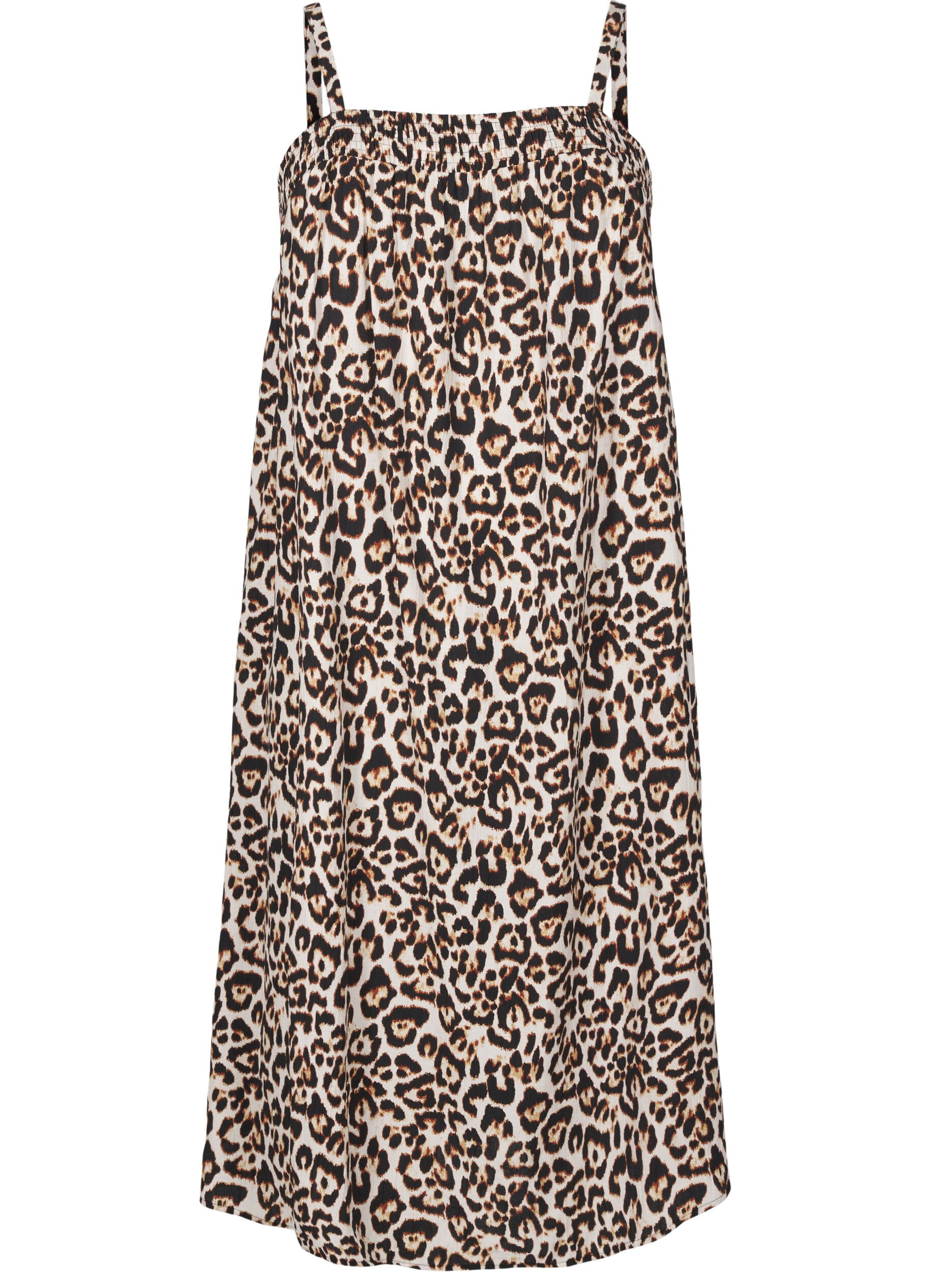 Midi slip-kjole i viskose