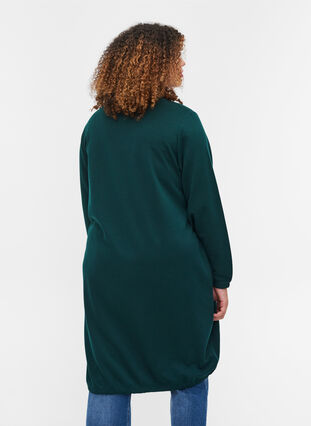 Ensfarget kjole med lange ermer, Ponderosa Pine, Model image number 1