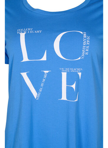 Kortermet T-skjorte i bomull med trykk, Regatta LOVE, Packshot image number 2