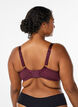 Formpresset BH med blonder og draperte detaljer, Rød, Model image number 2