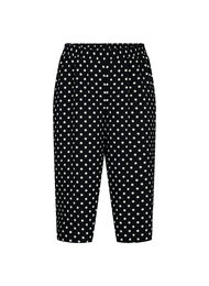 Culottebukser med mønster, Black w. Dots