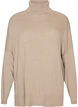 Poologenser med l&oslash;s passform, Beige, Packshot image number 0