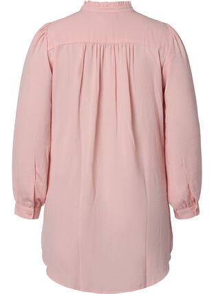 Langermet tunika med volangkrage, Strawberry Cream, Packshot image number 1