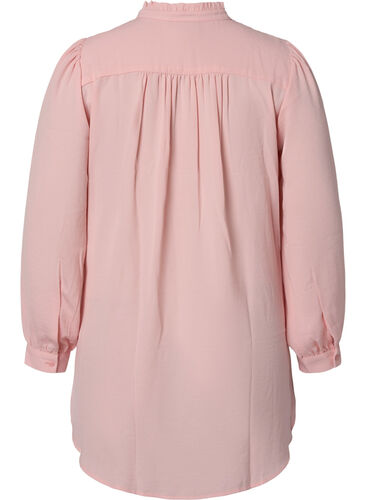 Langermet tunika med volangkrage, Strawberry Cream, Packshot image number 1