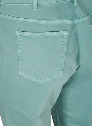 Mom fit Mille jeans i bomull, Chinois Green, Packshot image number 3