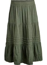 Langt skjørt i bomullsmusselin med broderte detaljer, Thyme Langt skjørt i bomullsmusselin med broderte detaljer