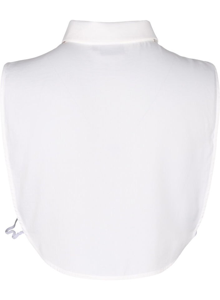 Løs krage med glitrende knapper, White, Packshot image number 1