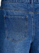 H&oslash;yt midjede denimshorts, Bl&aring;, Packshot image number 3