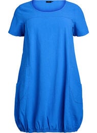 Kortermet bomullskjole, Strong Blue