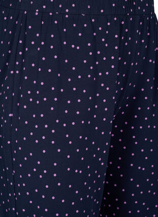 Pyjamasbukser i bomull med trykk, Night Sky Dot, Packshot image number 2