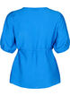 wrap Bluse i viskose med 1/2 ermer, Olympian Blue, Packshot image number 1