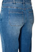 Straight jeans med et lett slitt utseende, Bl&aring;, Packshot image number 3