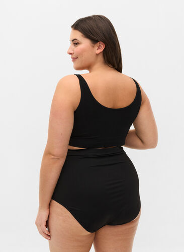 Light shapewear truse med høyt liv, Black, Model image number 1