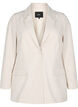 Klassisk blazer med knappelukking, Beige, Packshot image number 0