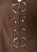 Skjortebluse med broderie anglaise, Brun, Packshot image number 2