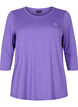 Treningsgenser med 3/4-ermer, Lilla, Packshot image number 0