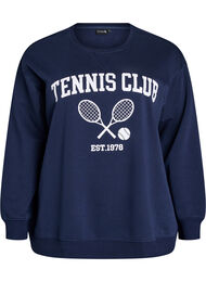 Sporty sweatshirt med trykk, Night Sky
