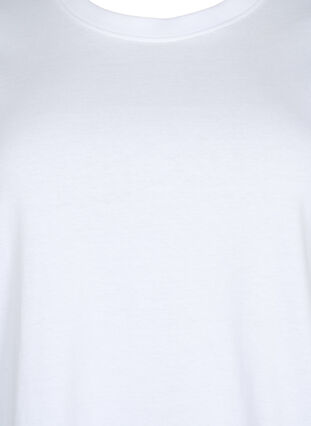 Basis T-skjorte i bomull, Bright White, Packshot image number 2