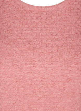 Løs strikkegenser med mønster, Faded Rose Mel., Packshot image number 2