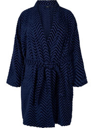 Morgenkåpe i bomull, Navy Blazer