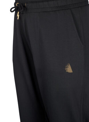 Zizzi Joggebukse med lommer og høy midje, Svart, Packshot image number 2