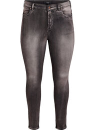 Super slim Amy jeans med h&oslash;y midje, Gr&aring;