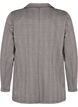 Rutete blazer med knappelukking, Beige Brown Check, Packshot image number 1