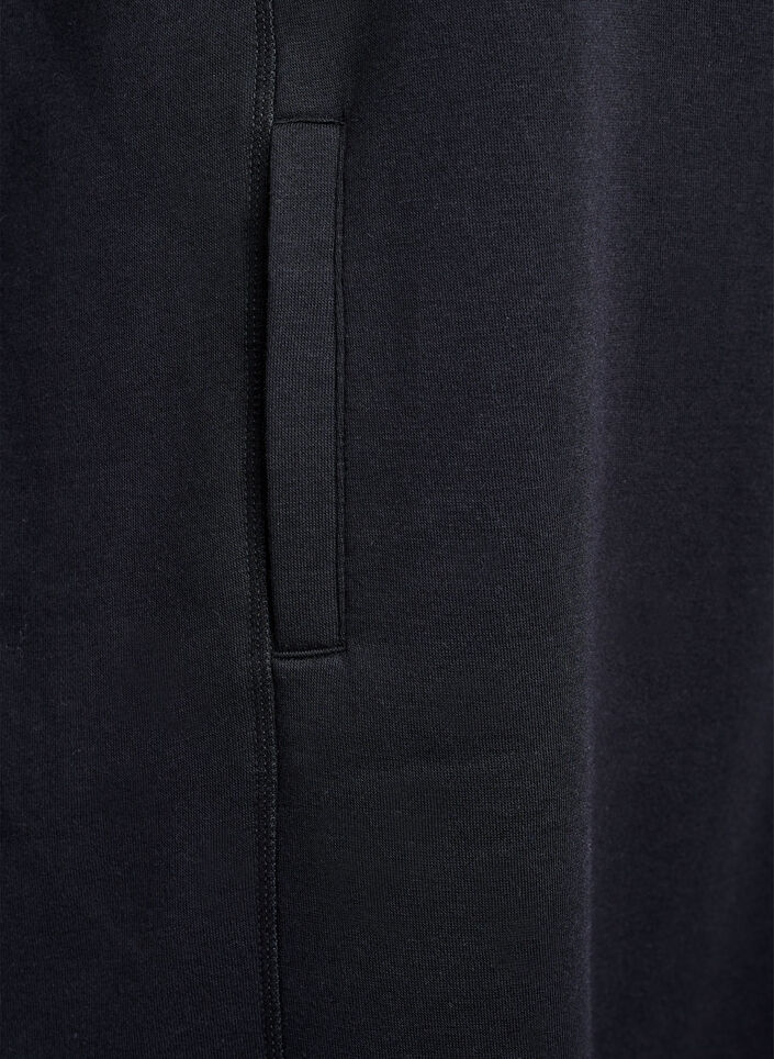 Kort genserkjole med h&oslash;y hals og lommer, Svart, Packshot image number 3