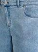 Pinstripete jeans med vide ben i culotte-stil, Bl&aring;, Packshot image number 2
