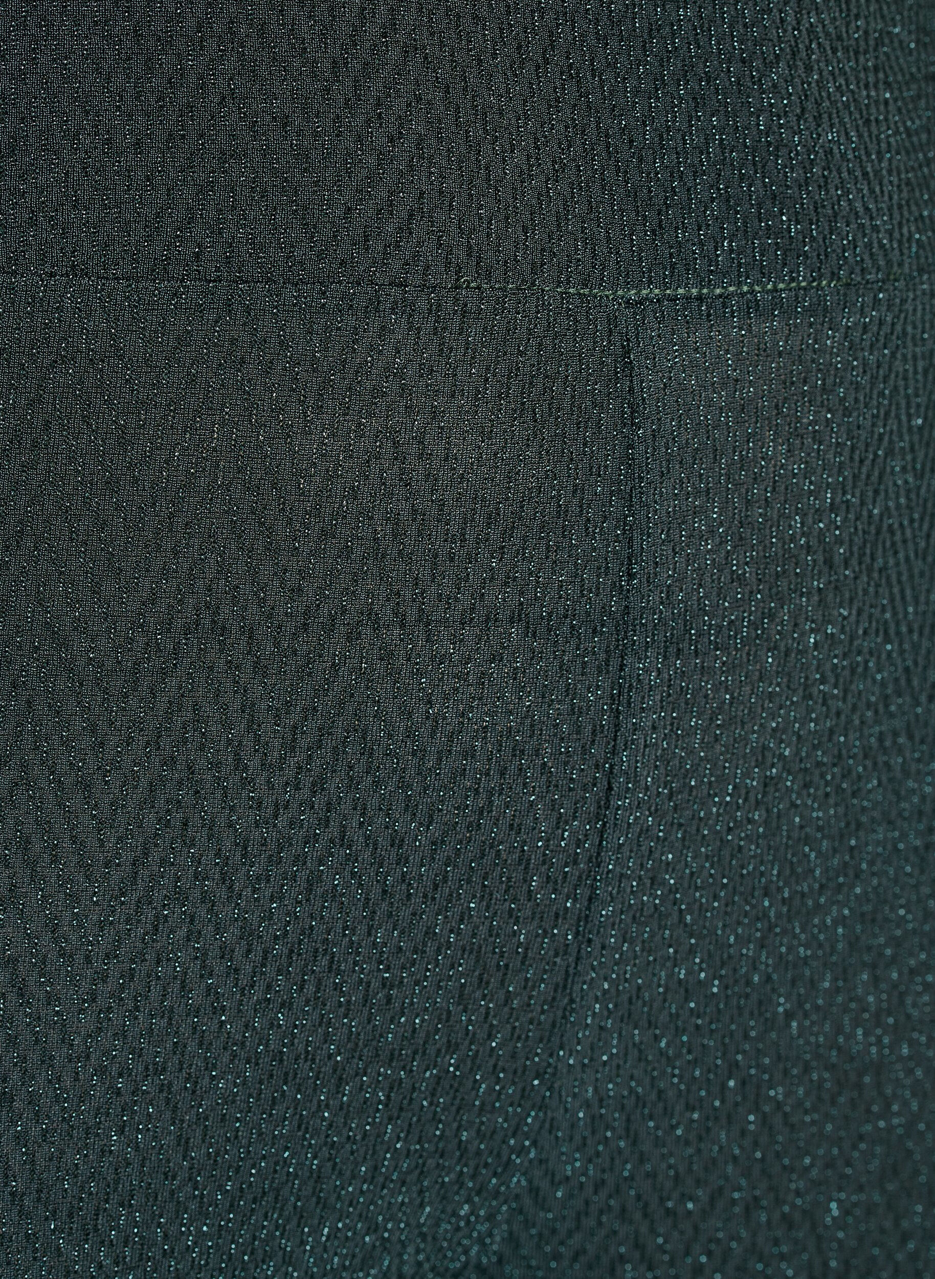 Zizzi Glitterm&oslash;nstrede leggings, Gr&oslash;nn, Packshot image number 2