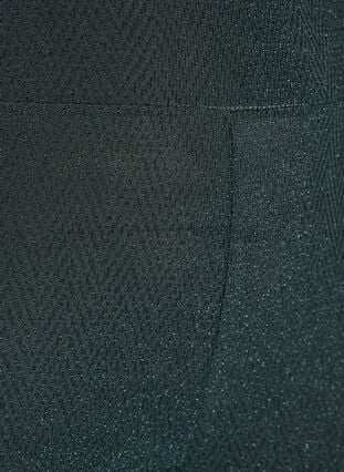 Zizzi Glittermønstrede leggings, Grønn, Packshot image number 2