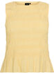 Smock-topp med b&aring;thals og peplum-fald, Gul, Packshot image number 0