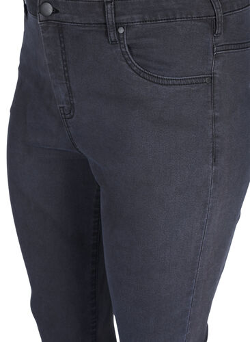 Super slim Amy jeans med høyt liv, Grey Denim, Packshot image number 2