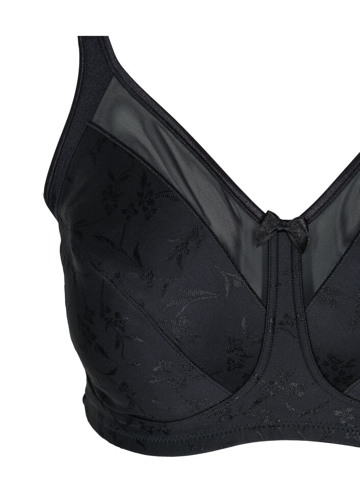 BH med mesh detaljer, Black, Packshot image number 2