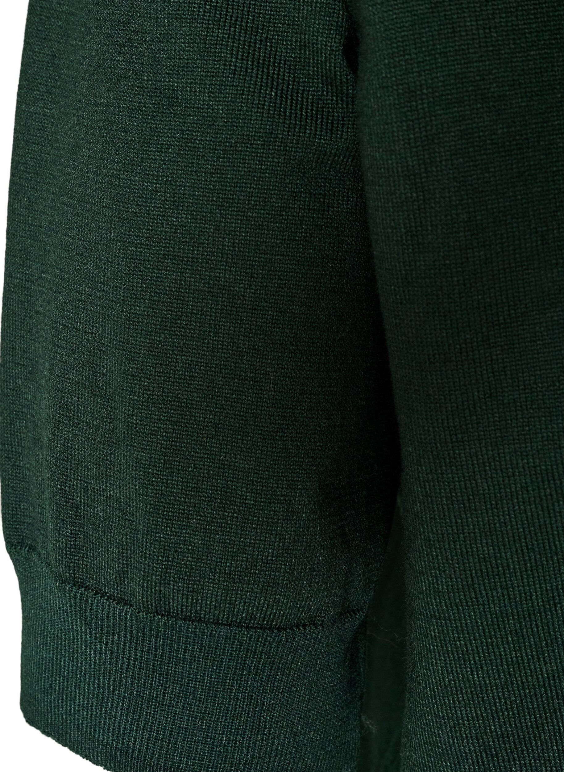 ZizziFinstrikket bluse med korte ermer, Gr&oslash;nn, Packshot image number 3