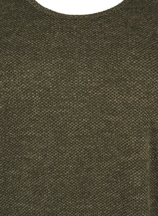 Zizzi T-skjole med korte ermer, Winter Moss, Packshot image number 2