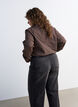 Rutete skjorte med rhinesteiner, Brun, Model image number 2
