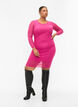 Tettsittende kjole med draperinger, Fuchsia Red, Model image number 2