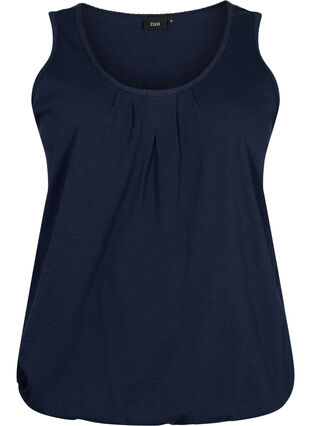 Bomullstopp med blondekant, Navy Blazer, Packshot image number 0