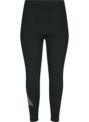 Treningstights med refleksmønster, Black w. Reflex, Packshot image number 1