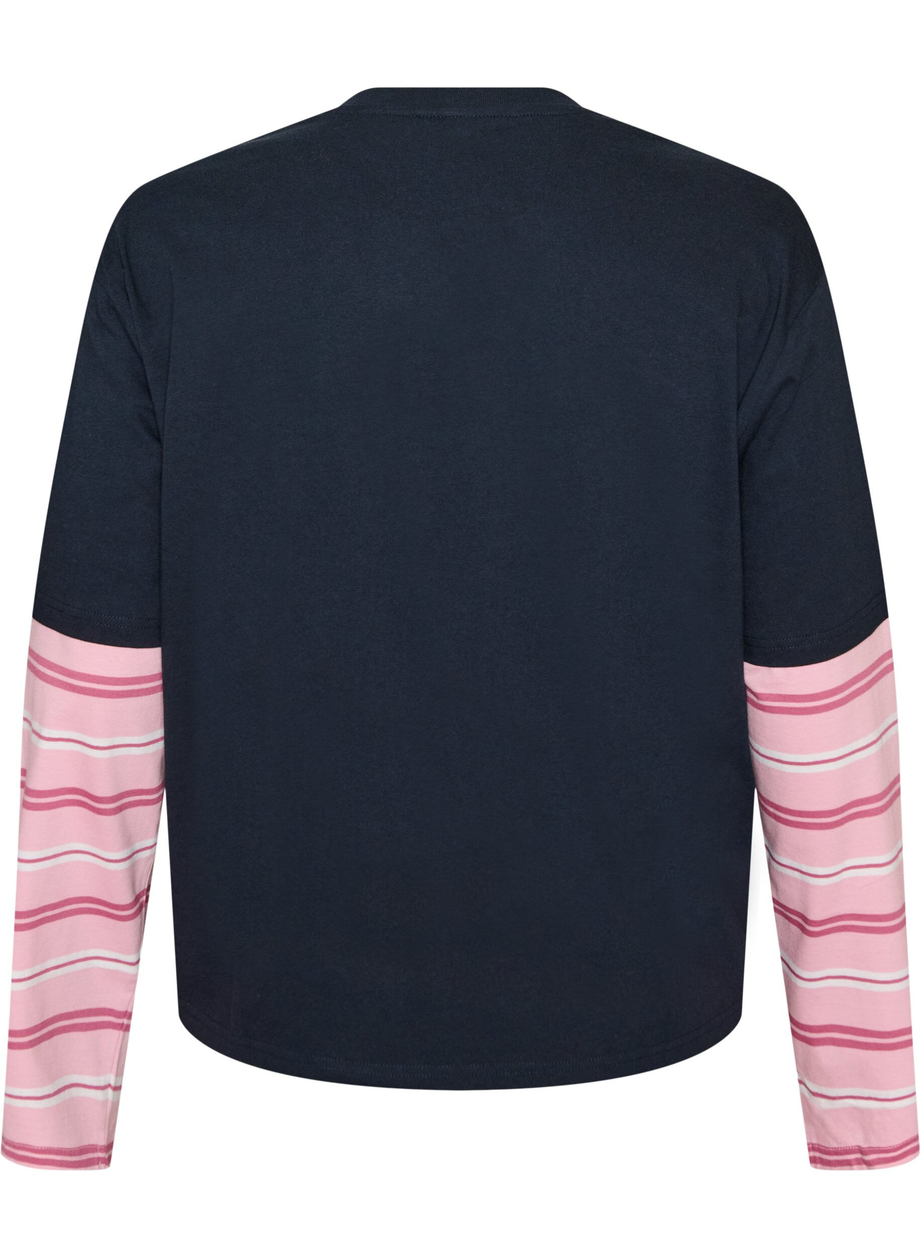 ZizziT-skjorte med en sporty lag-p&aring;-lag stil, Bl&aring;, Packshot image number 1