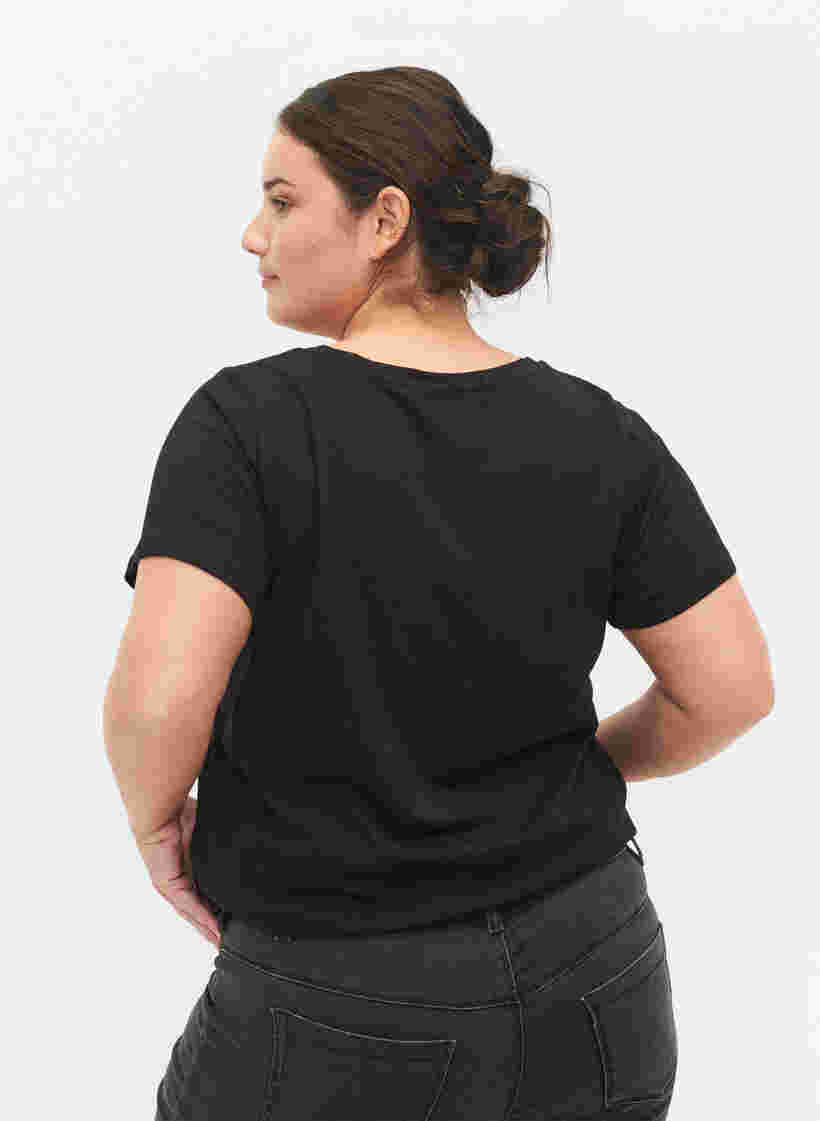 Kortermet T-skjorte med trykk, Black Rock, Model image number 1