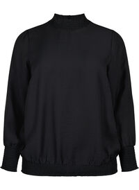 viskosebluse med smock