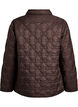 Lett polstret jakke med dekorativ quilting, Brun, Packshot image number 1